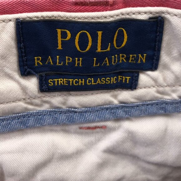 Polo Ralph Lauren Mens Short Size 38 Classic Fit Stretch Chino Flat Front Casual - Picture 3 of 16